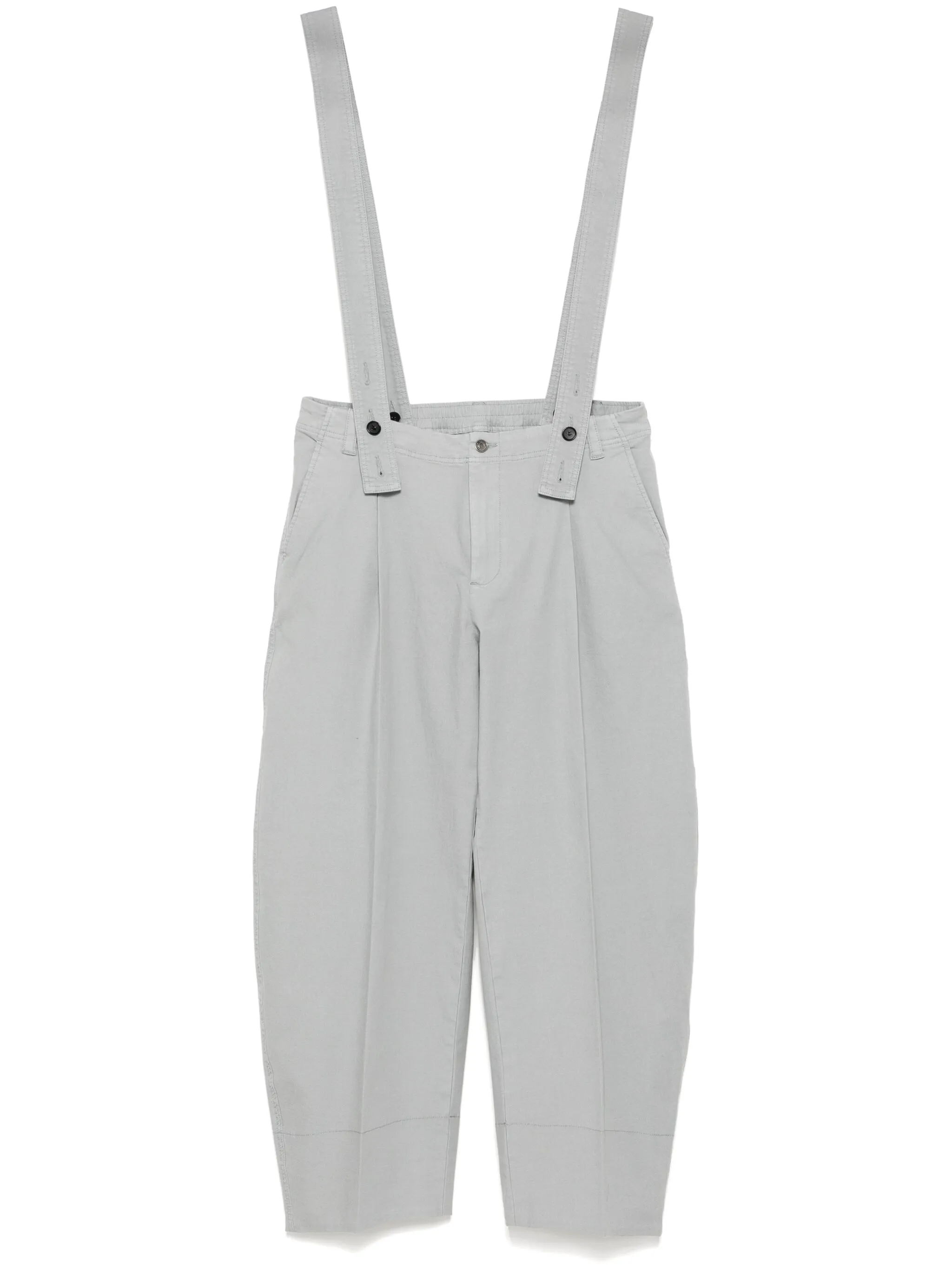 

Комбинезон прямого кроя с подворотами Croquis, серый