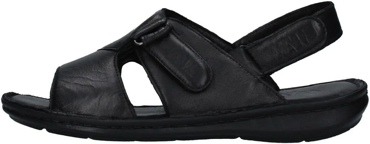 Мужские удобные кожаные сандалии Melluso U75131W, Black