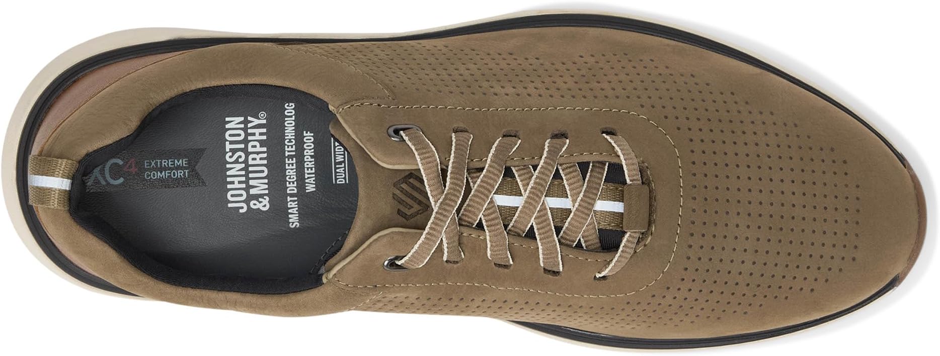 Кроссовки Johnston & Murphy Men's XC4 Prentiss 2 Embossed U-Throat, Taupe Tumbled Nubuck — фото 2