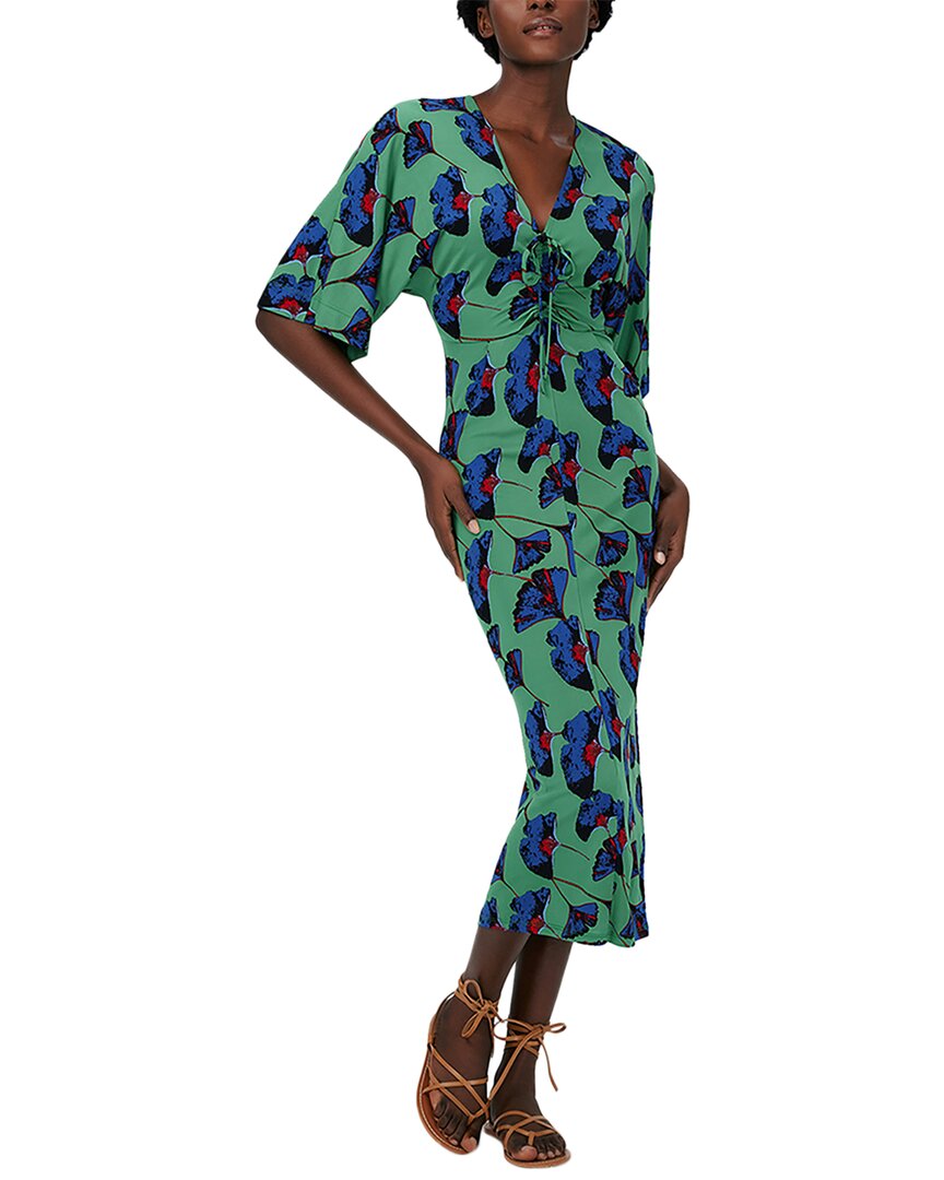 

Платье миди от Diane von Furstenberg Valerie, зеленый
