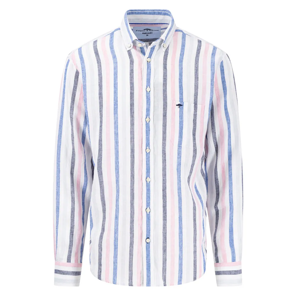 

Рубашка Fynch Hatton Colorful Stripes Button Down, серый