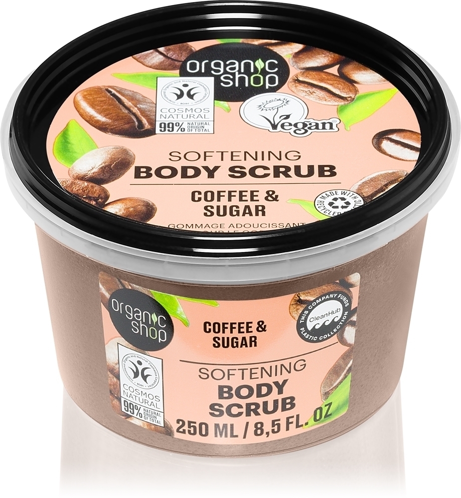 

Органический кофейно-сахарно-кофейный скраб для тела Organic Shop, 250 мл