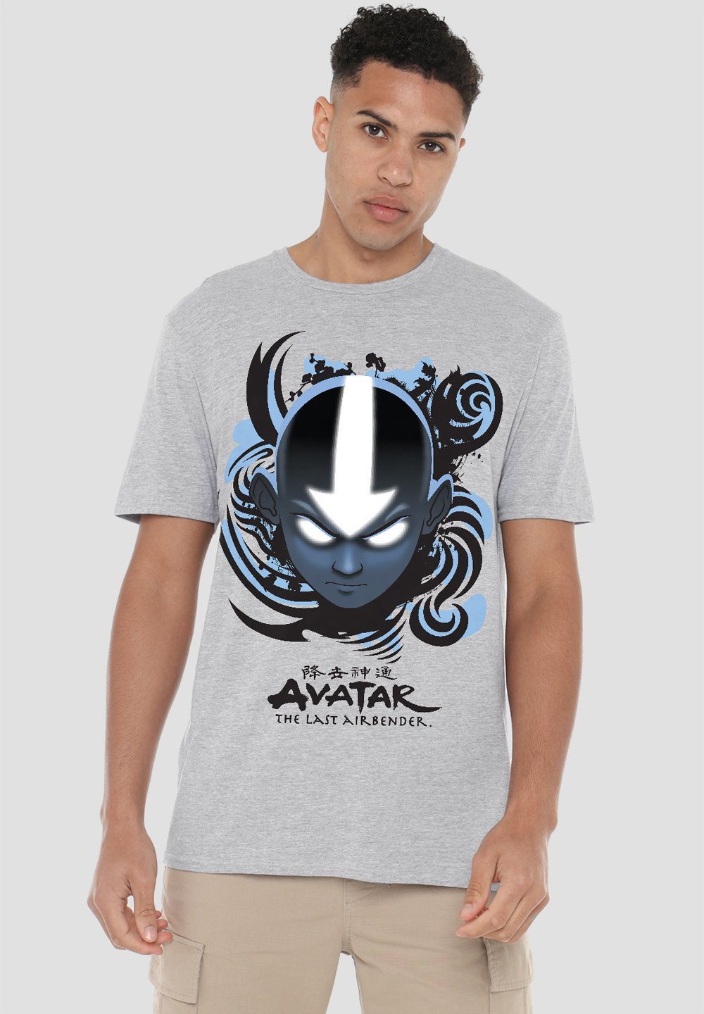 

Футболка с принтом AVATAR THE LAST AIRBENDER KANJI Cotton Soul, серый