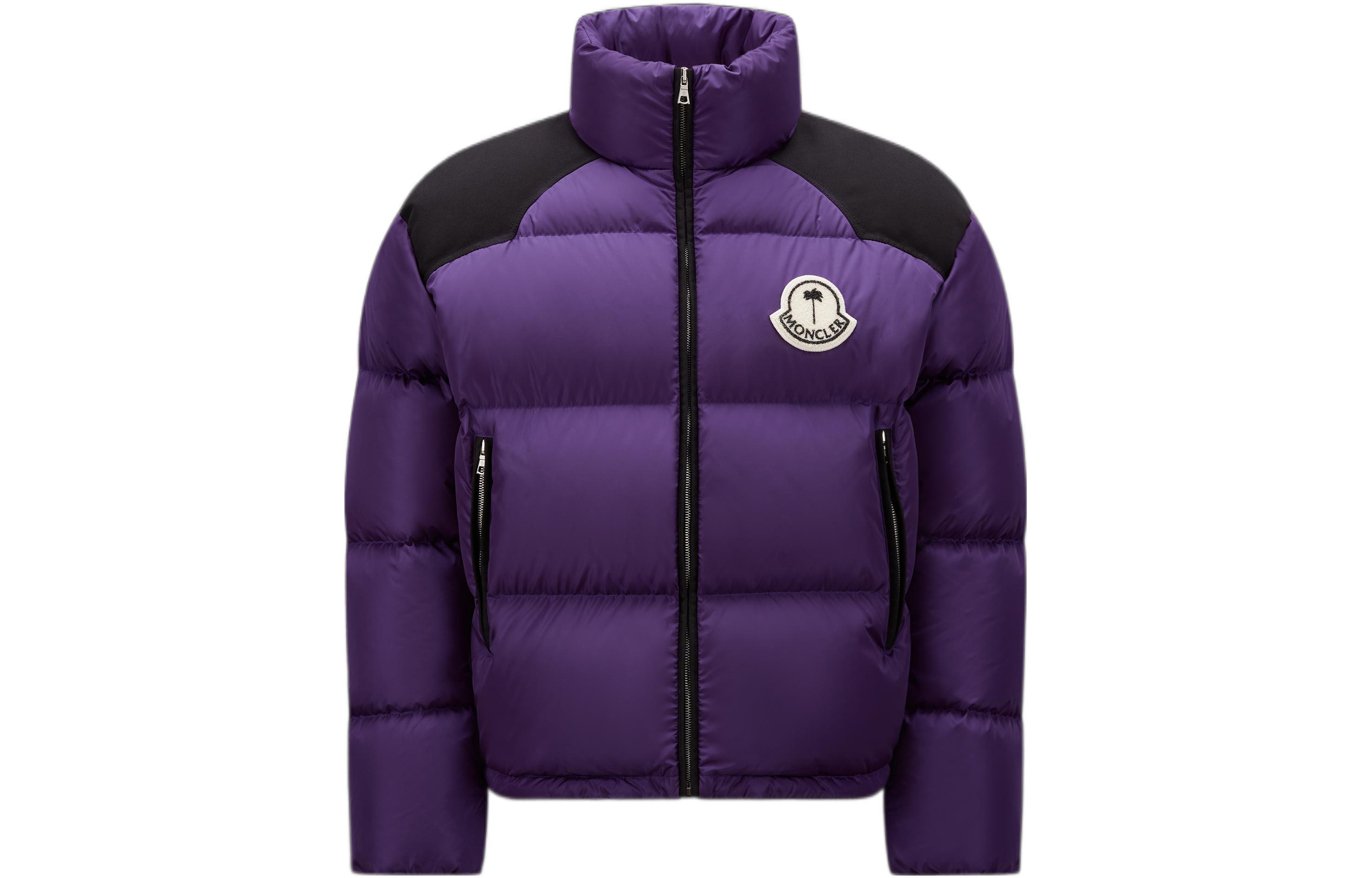 

MONCLER GENIUS Куртка пуховая Palm Angels X X PALM ANGEL унисекс фиолетовая, Purple
