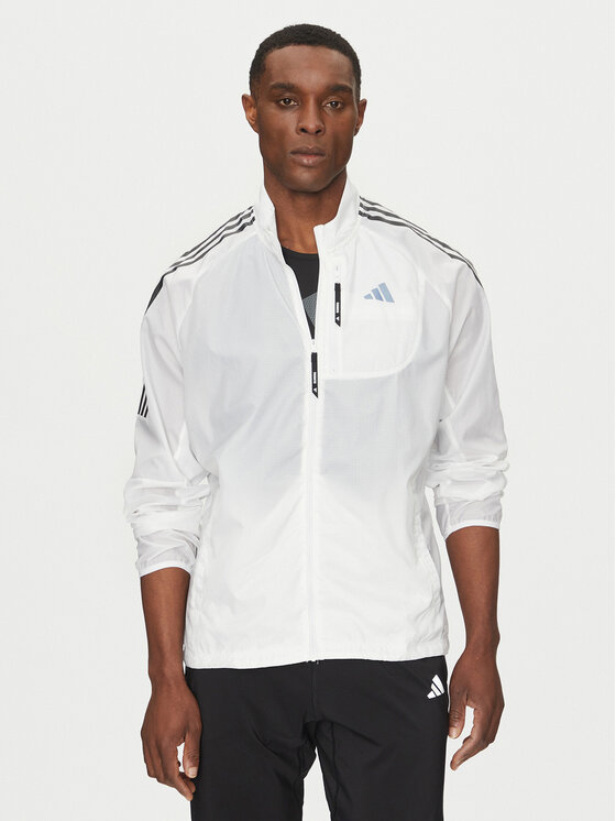 

Облегающая куртка для бега Own the Run 3-Stripes JD7760 Adidas, белый