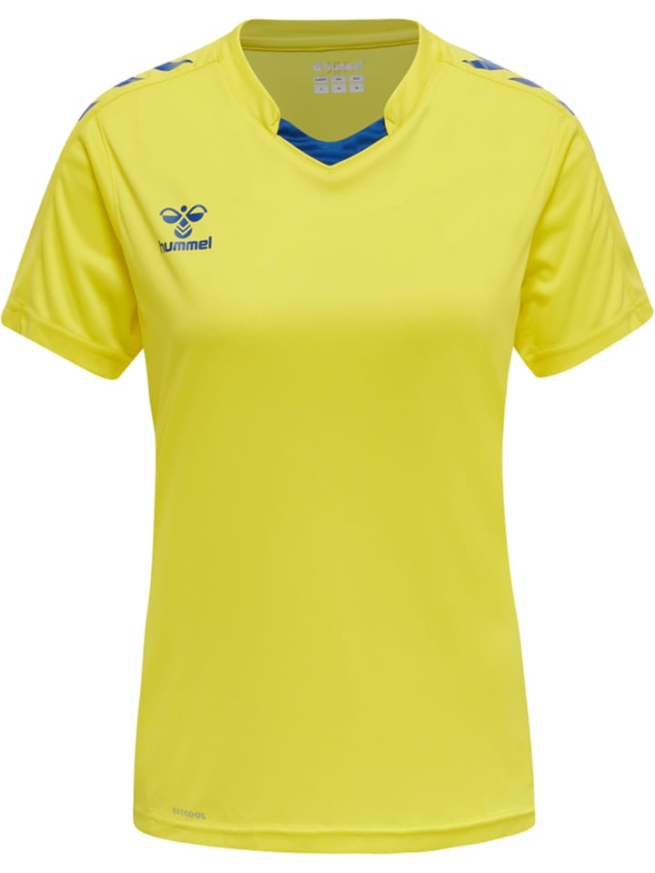 

Функциональная рубашка Hummel T-Shirt S/S Hmlcore Multisport Damen, цвет BLAZING YELLOW/TRUE BLUE