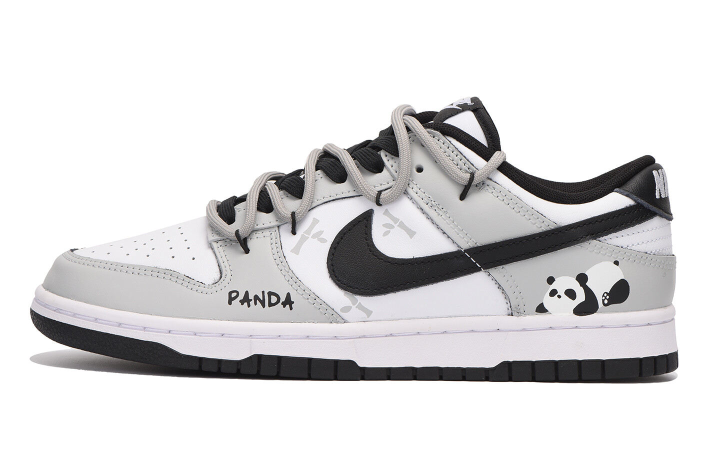 

Кроссовки Nike Dunk Skateboarding Shoes Women's Low-top White, светло-серый