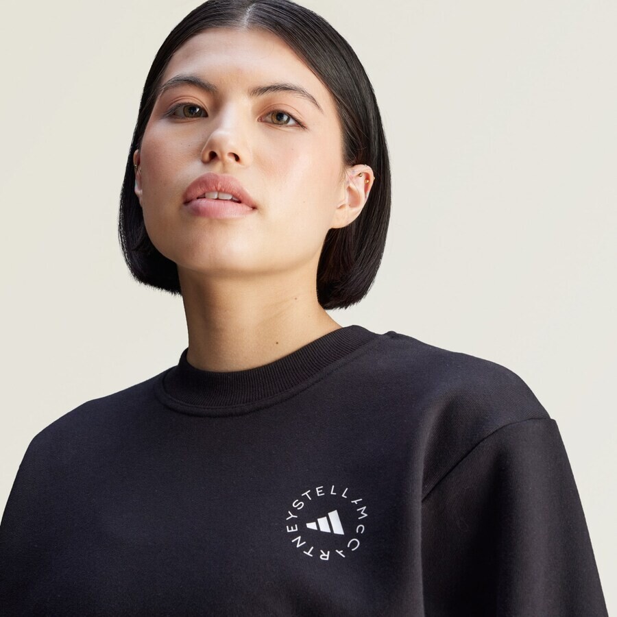 Свитер с капюшоном на молнии ADIDAS BY STELLA MCCARTNEY Athletic Sweatshirt, черный — фото 4