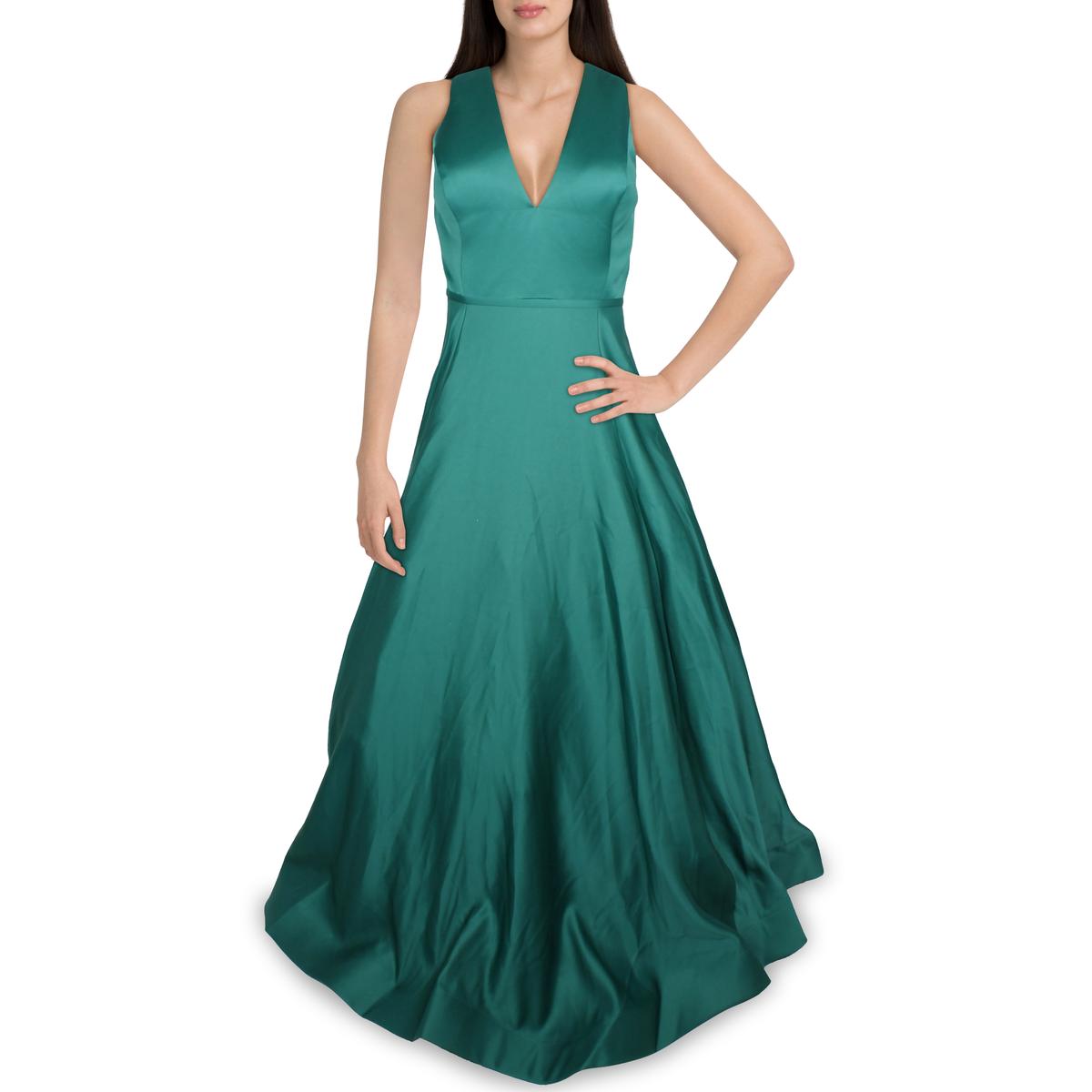

Женское атласное вечернее платье с глубоким вырезом для юниоров Glamour by Terani Couture