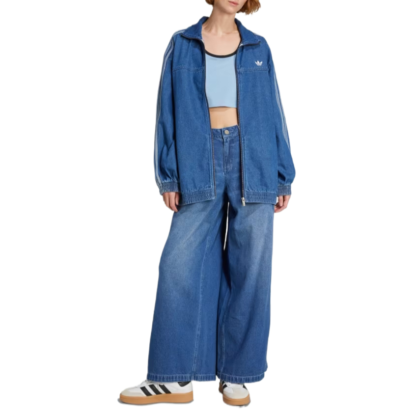 

Adidas Originals Джинсовая куртка Adidas Adilenium с полосками, Indigo