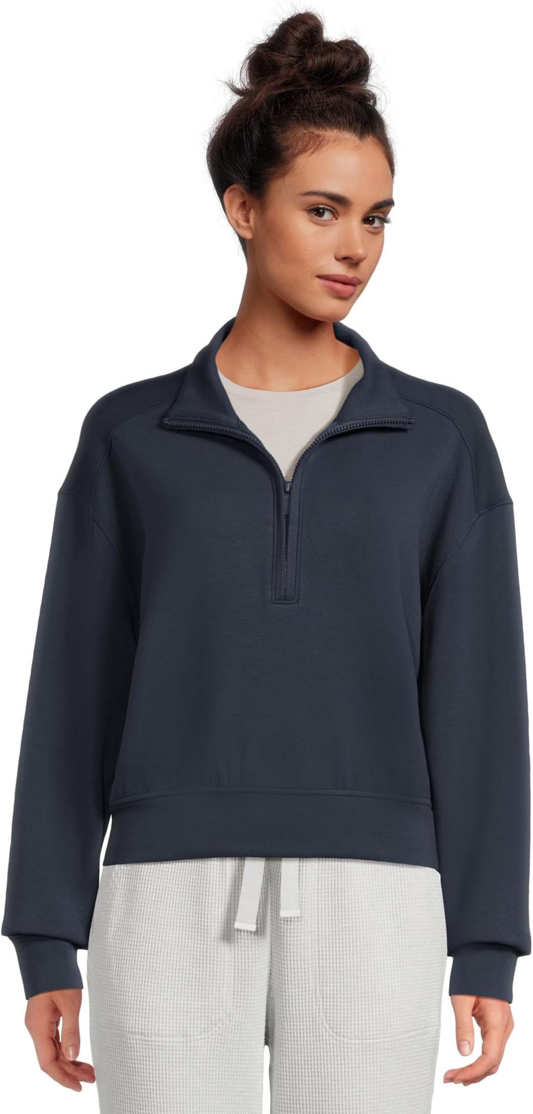 

Женская куртка Skyloft Soft Echo с застежкой-молнией 1/2 TravisMathew, Navy Blazer