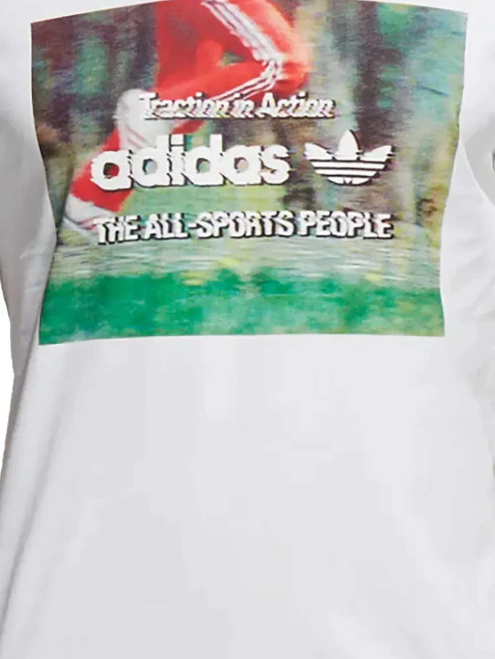 Оригинальная футболка Stadium "белая / разноцветная" Adidas — фото 2