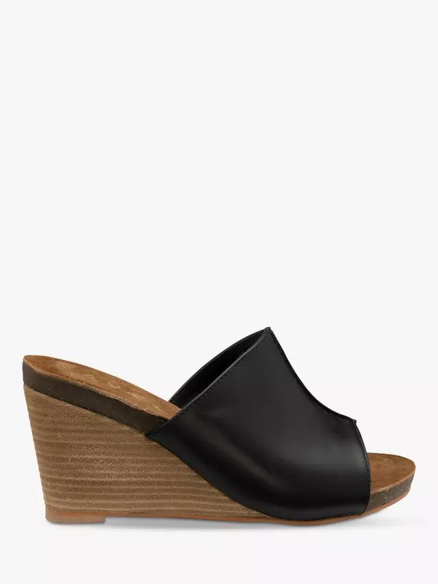 

Сандалии Ravel Corby Leather Wedge, черный