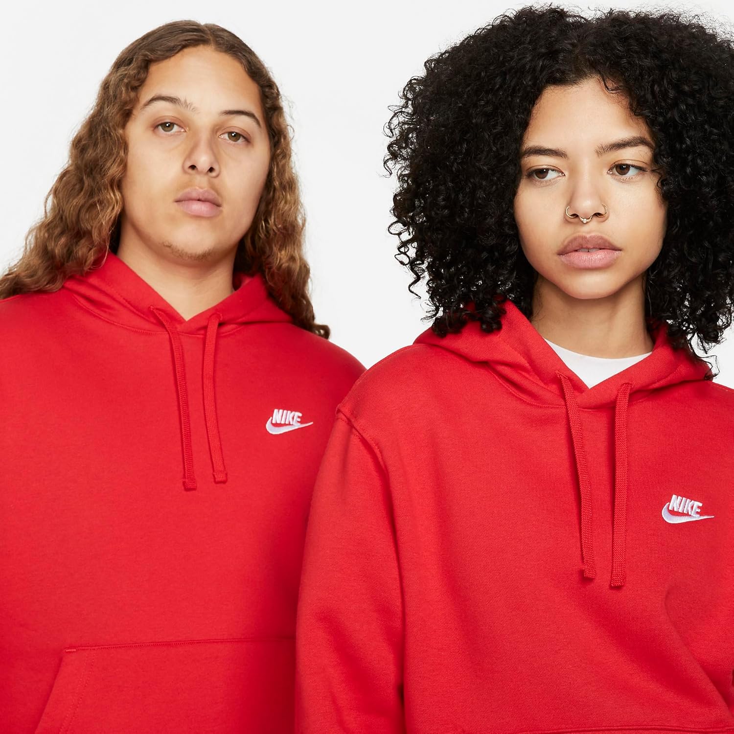 Кроссовки NIKE Men's Pull Over Hoodie, красный — фото 3