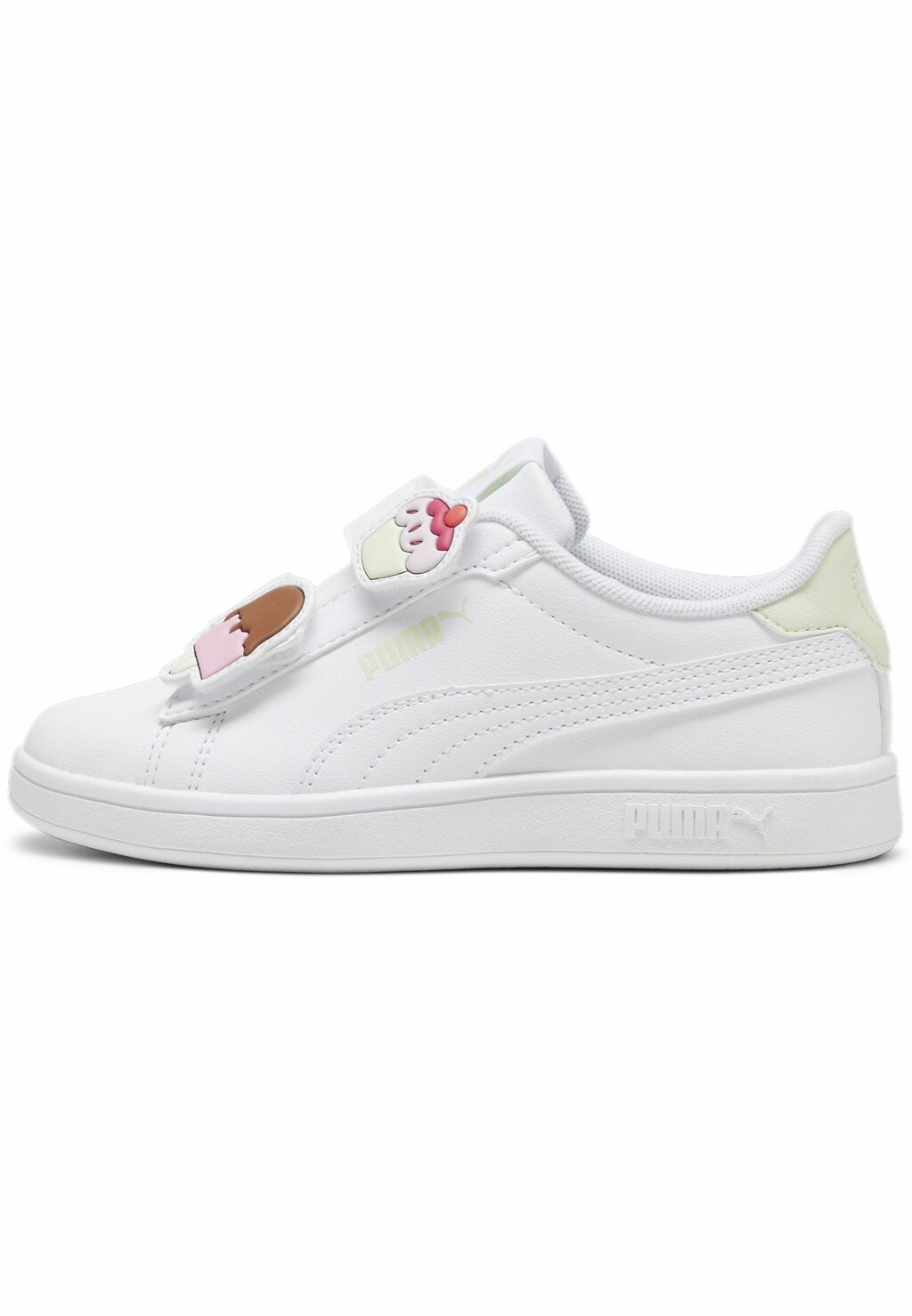 

Низкие кроссовки Smash 3.0 Badges Puma, цвет white green illusion