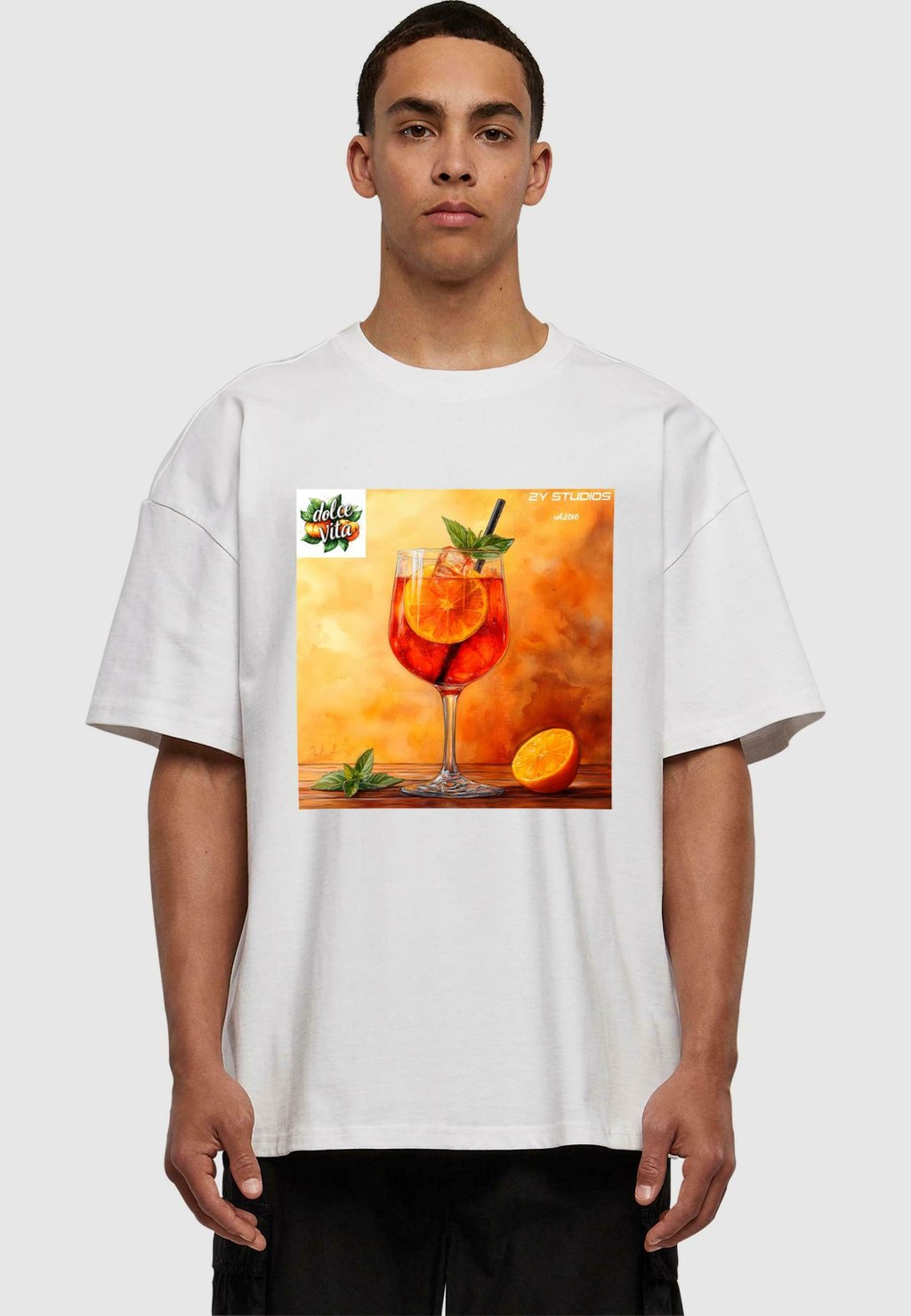 

Футболка с принтом DOLCE VITA APEROL SPRITZ TEE 2Y Studios, белый