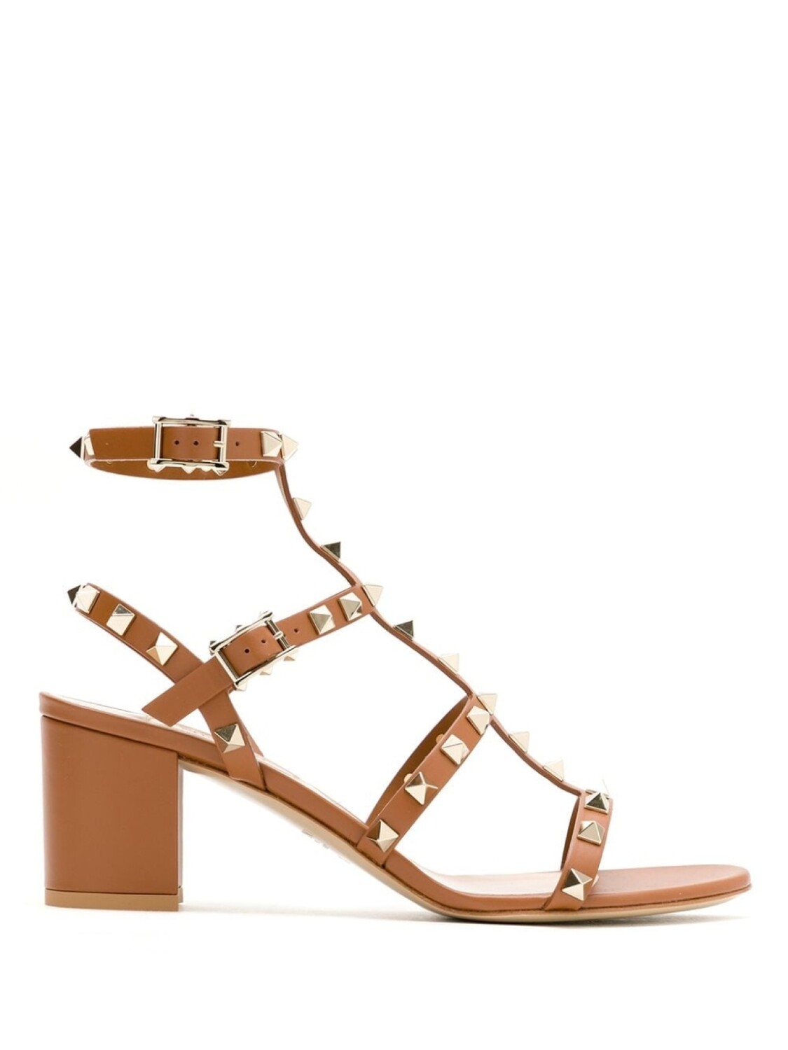 

Valentino Garavani босоножки Rockstud, коричневый