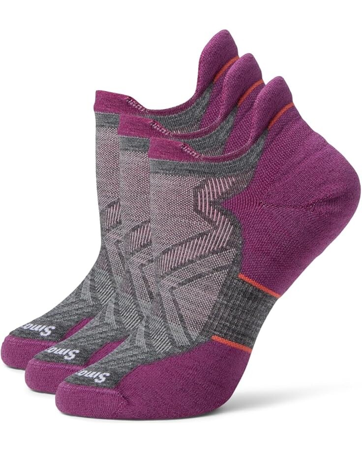 

Носки Smartwool Run Targeted Cushion Low Ankle Socks 3 Pack, цвет Medium Gray
