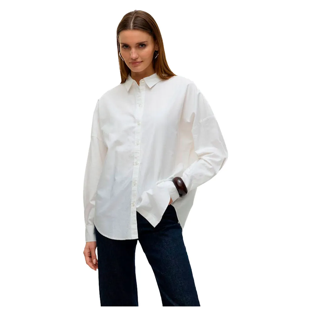 

Рубашка с длинным рукавом Vero Moda Paris Loose Oxford, белый