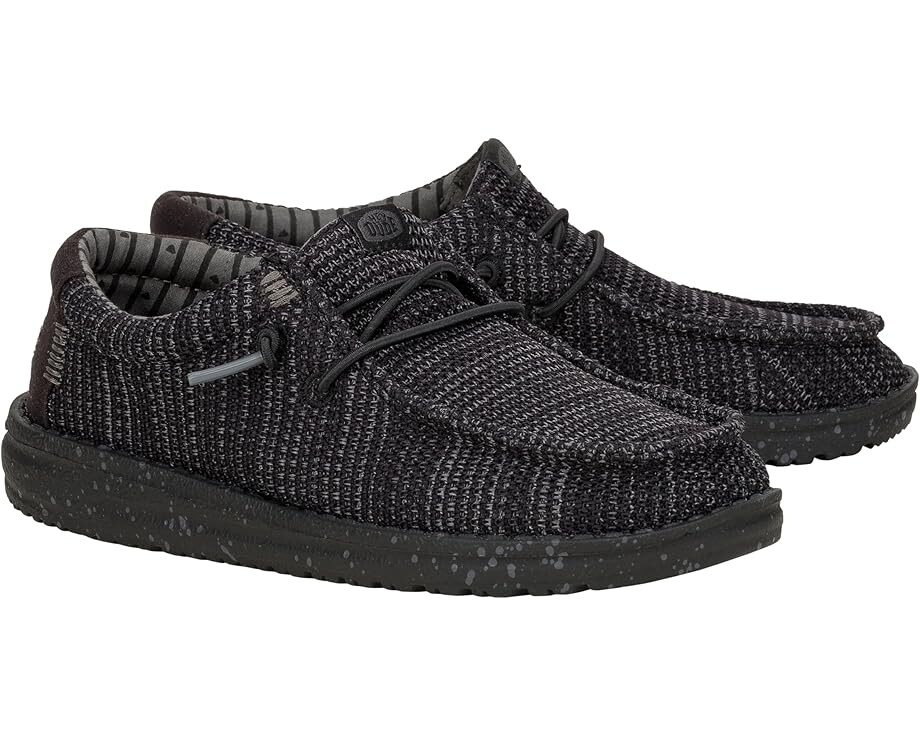 

Лоферы Hey Dude Kids Wally Stretch Sox, черный
