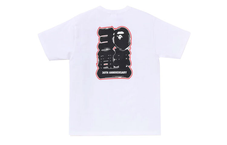 Магазин BAPE в Индонезии Bape 30th Anniversary Ape Head Tee Set A Bathing Ape, белый — фото 3