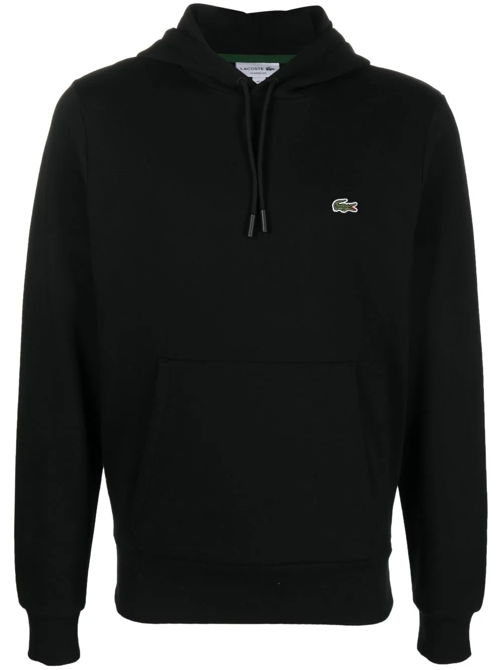 

Худи с нашивкой-логотипом Lacoste, черный