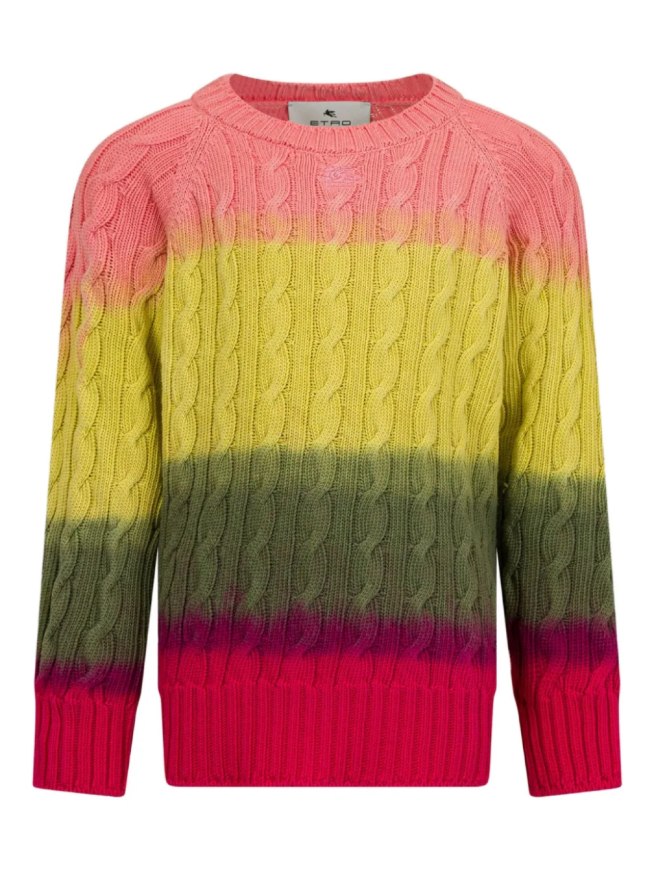 

Хлопковый джемпер с косами ETRO KIDS, желтый