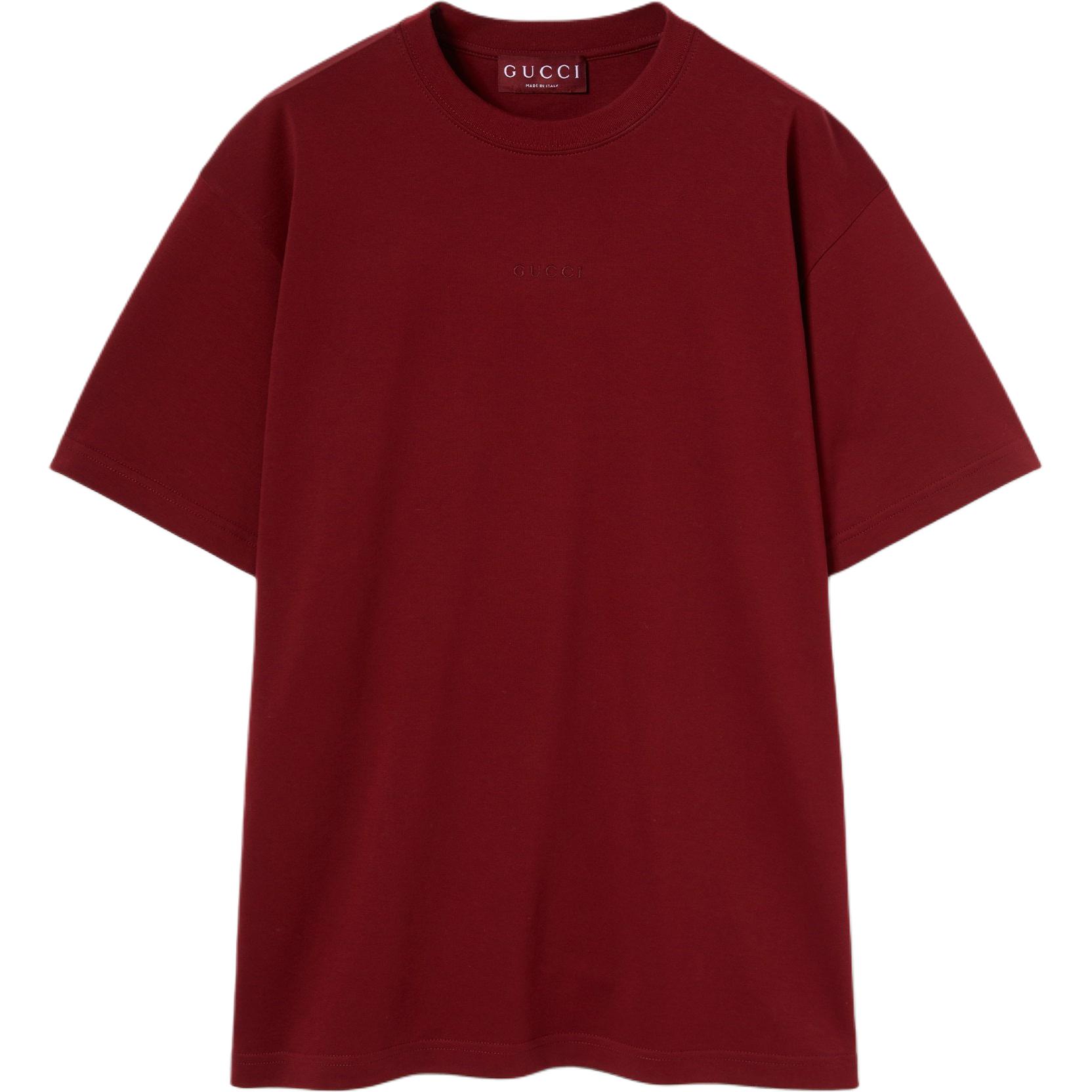 

Футболка из хлопкового джерси с логотипом GUCCI, красный