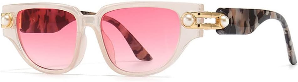 

Женские солнцезащитные очки «кошачий глаз» с перламутровым блеском, розовые градиентные солнцезащитные очки, зеленые солнцезащитные очки для женщин, летние очки с защитой от УФ-излучения UV400 LANGSER, White