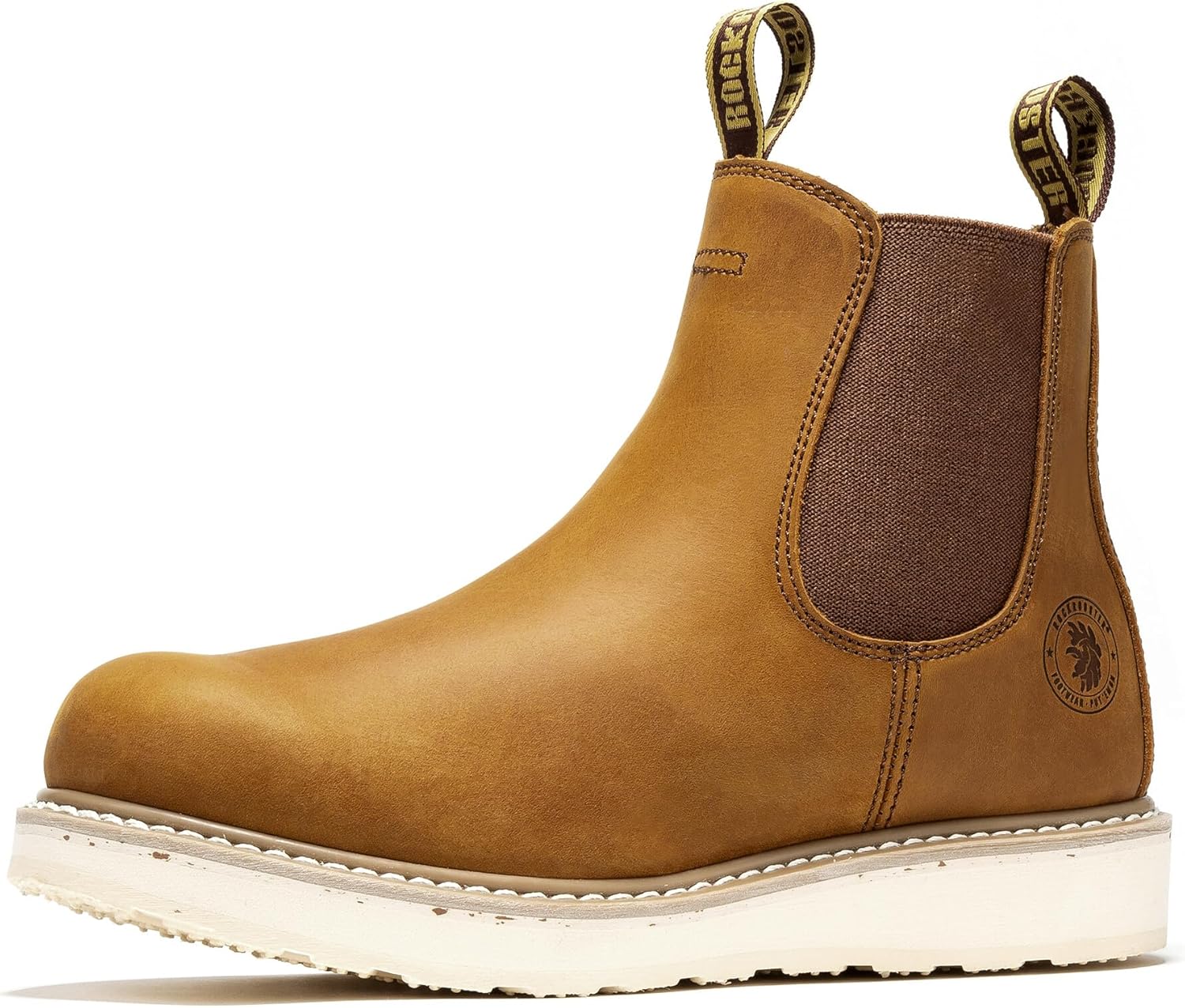 

ROCKROOSTER Capitola - ботинки для мужчин с мягким носком, подошвой Goodyear, антиусталостной, комфортной подкладкой Coolmax SAP101BK SAP102BR, коричневый