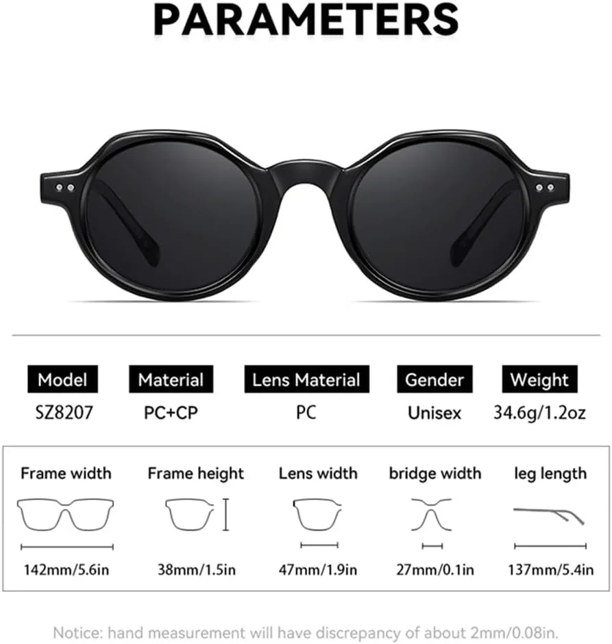 

Овальные женские солнцезащитные очки с заклепками, мужские панк-очки, темно-зеленые солнцезащитные очки с защитой от УФ-излучения UV400 FYTUP, Black Brown