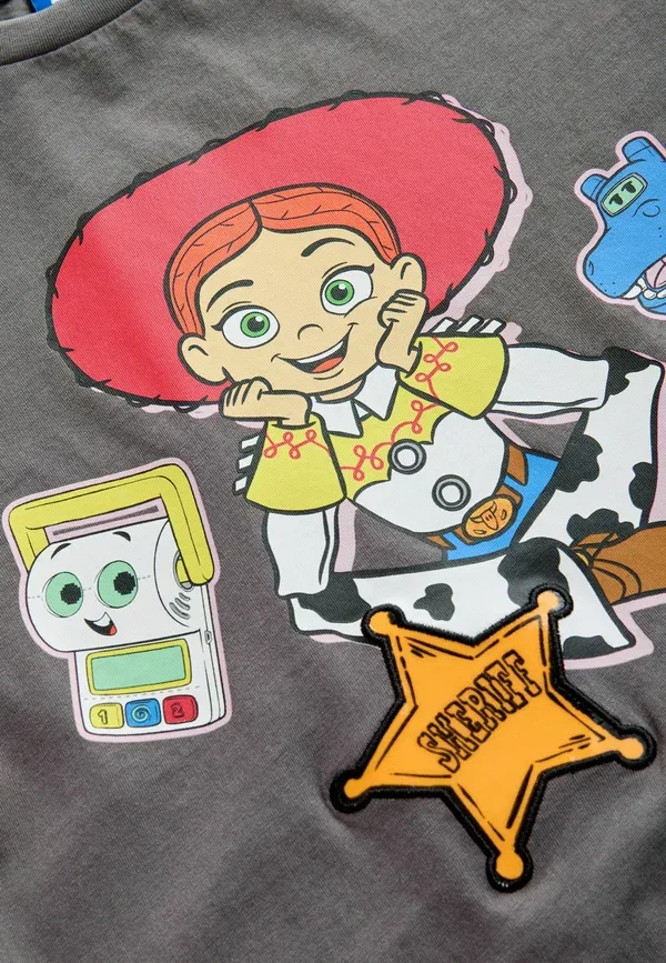 Футболка Regular fit oversized с принтом Toy Story, Next, цвет угольно-серый — фото 3