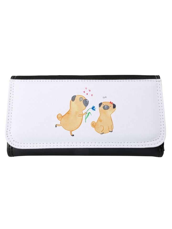 

Портмоне Mr & Mrs Panda Damen Mops Verliebt ohne Spruch, белый