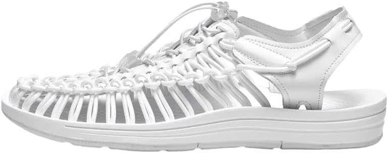 

Мужские сандалии HCHCTRY с обернутыми пальцами, дышащие плоские сандалии, летние пляжные сандалии на вынос, повседневные плетеные сандалии, мужские спортивные сандалии, белый