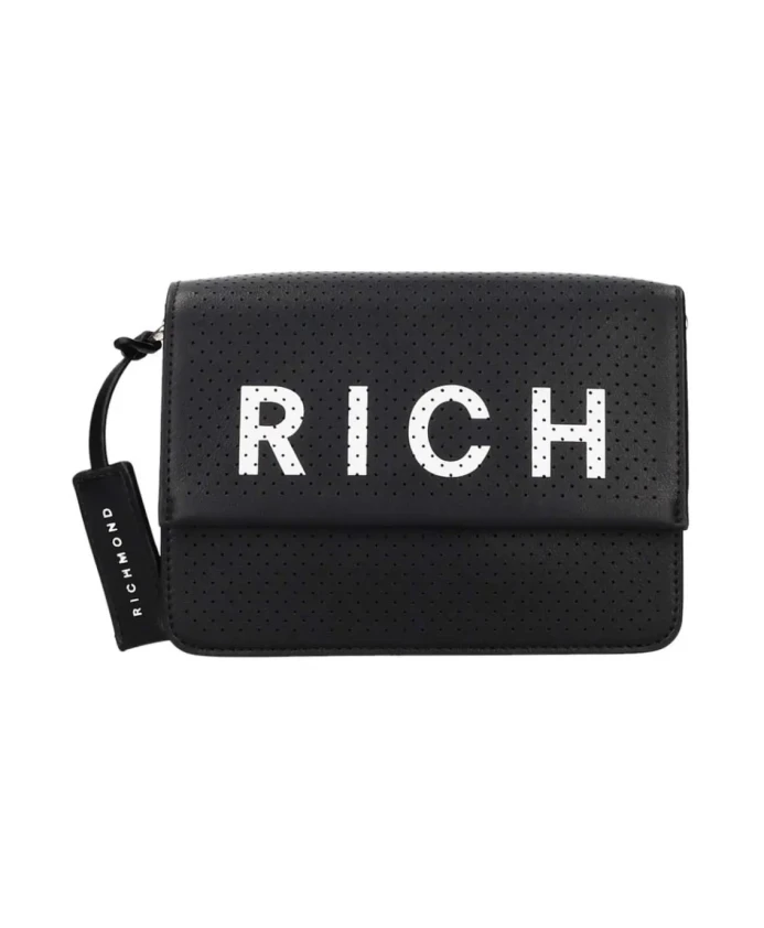 

Черная стильная сумка через плечо John Richmond, черный