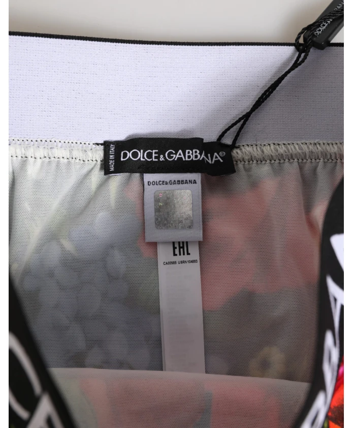 Трусы с высокой талией и цветочным узором Dolce & Gabbana, мультиколор — фото 3