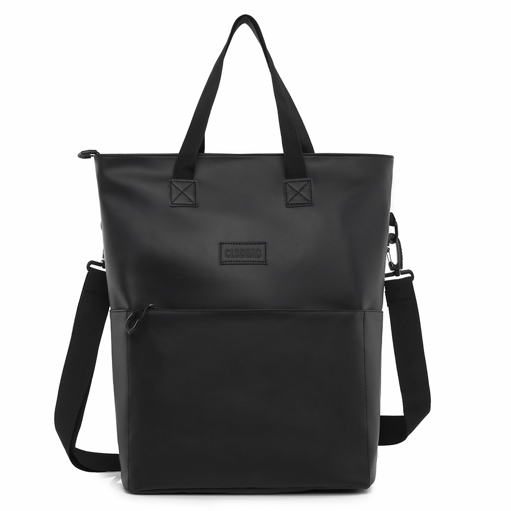 

Shouldcat Портативный рюкзак через плечо унисекс черный белый серый, Black