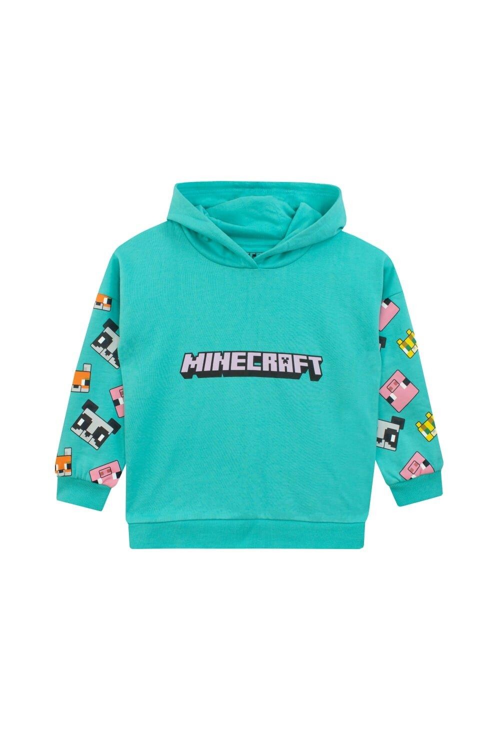 

Игровая толстовка с капюшоном Minecraft, синий