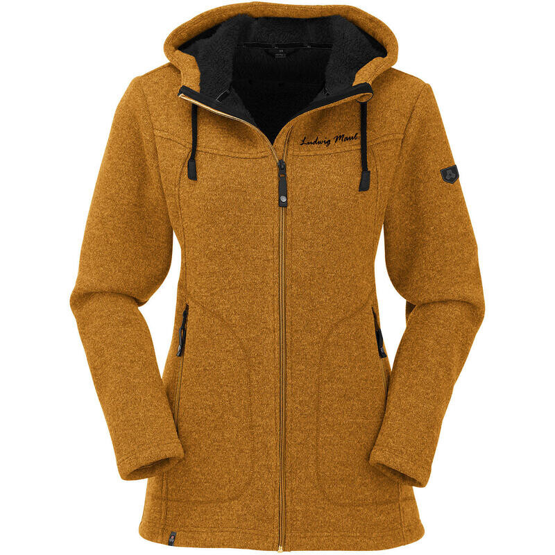 

Куртка флисовая Maul Sport, цвет gold/schiefergrau