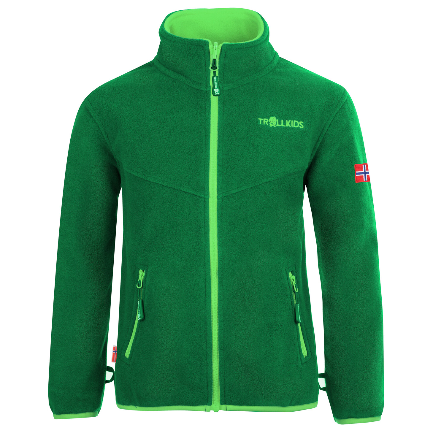 

Флисовая жилетка Trollkids Kids Oppdal XT, цвет Dark Green/Bright Green