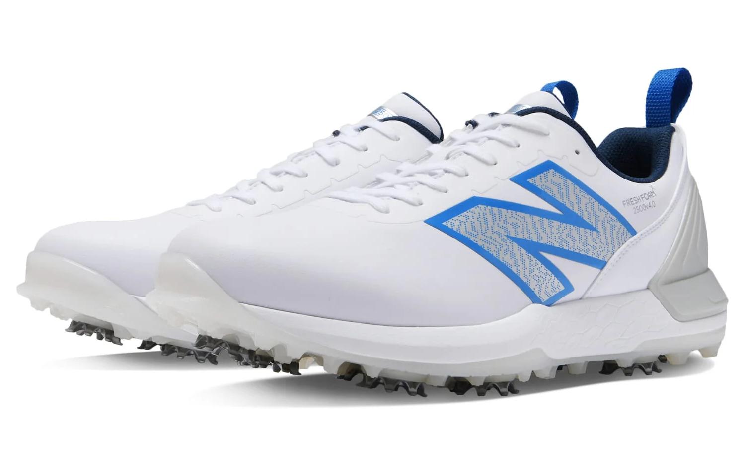 New Balance Fresh Foam X 2500 V4 A4 Амортизирующие износостойкие низкие гольф-ботинки унисекс бело-синие — фото 3