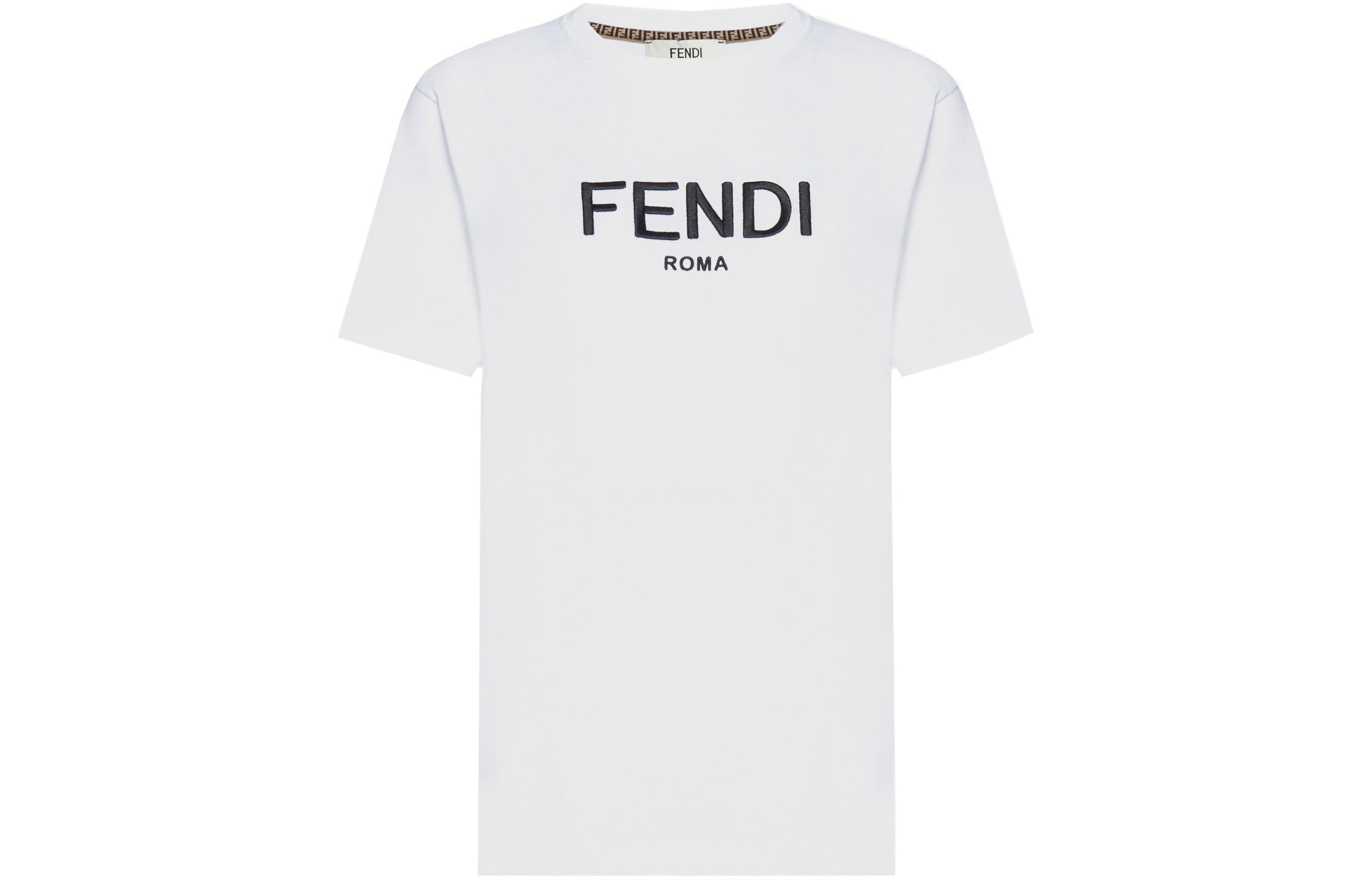 Футболка женская белая FENDI SS23 — фото 2