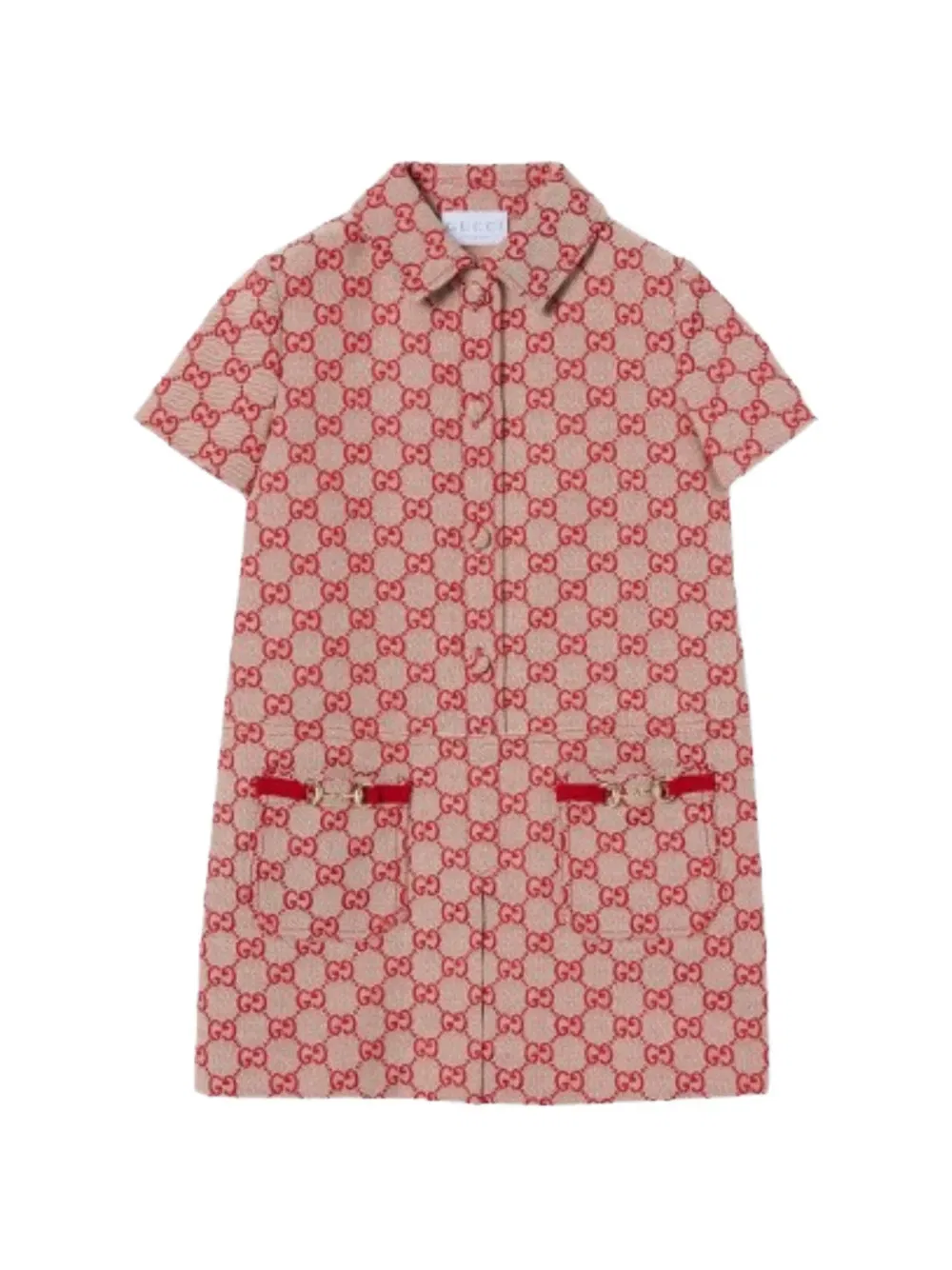 Платье с узором Gg Gucci Kids, нейтральный