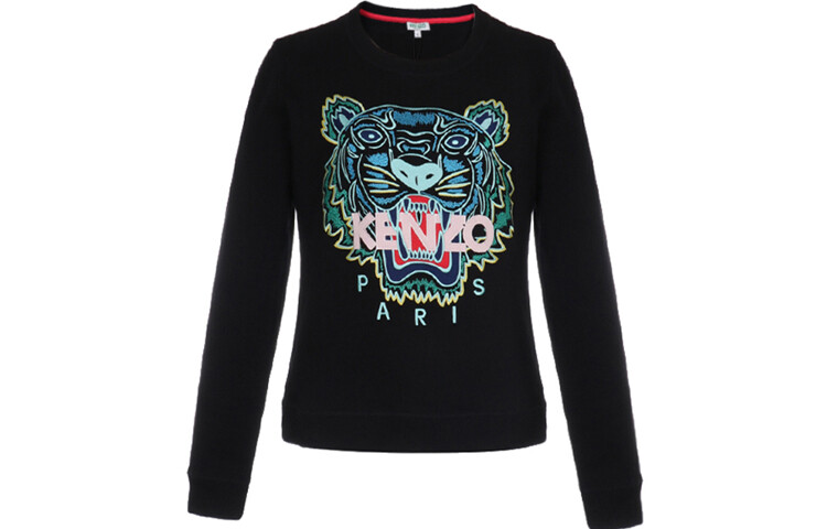 

Толстовка женская Kenzo с принтом, черный
