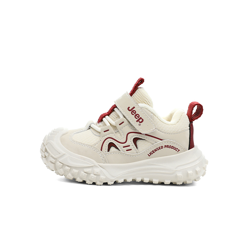 

Explorer 20 детские утепленные нескользящие износостойкие ботинки Jeep, бежевый burgundy[thin cotton]