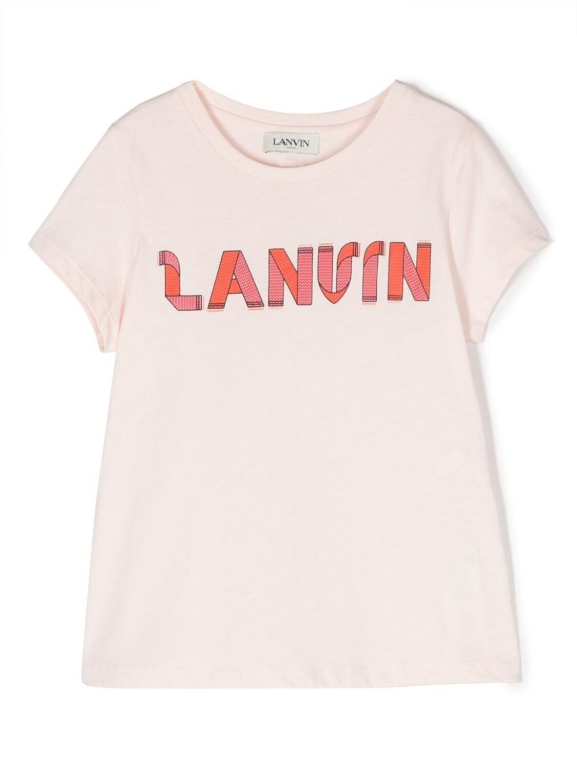 

Lanvin Enfant футболка из органического хлопка с логотипом, розовый