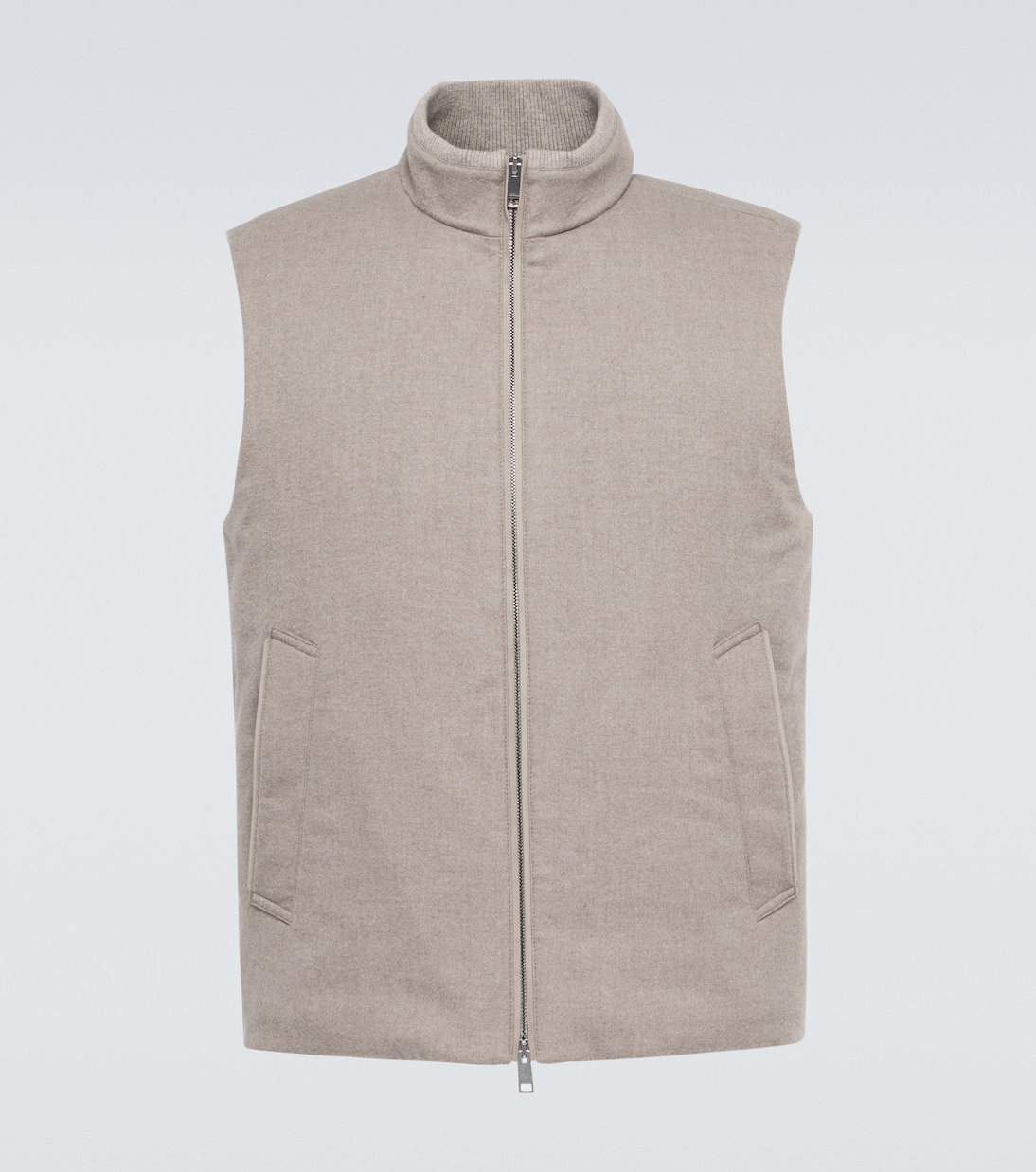 

Кашемировый жилет с пуховым наполнителем Zegna, Light taupe