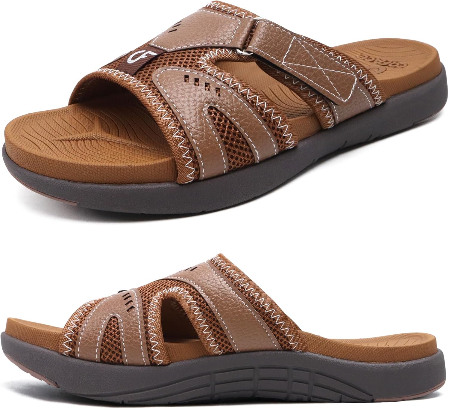 

Мужские спортивные сандалии COFACE для восстановления, мягкая амортизация при подошвенном фасците, легкие ортопедические шлепанцы для мужчин, хаки