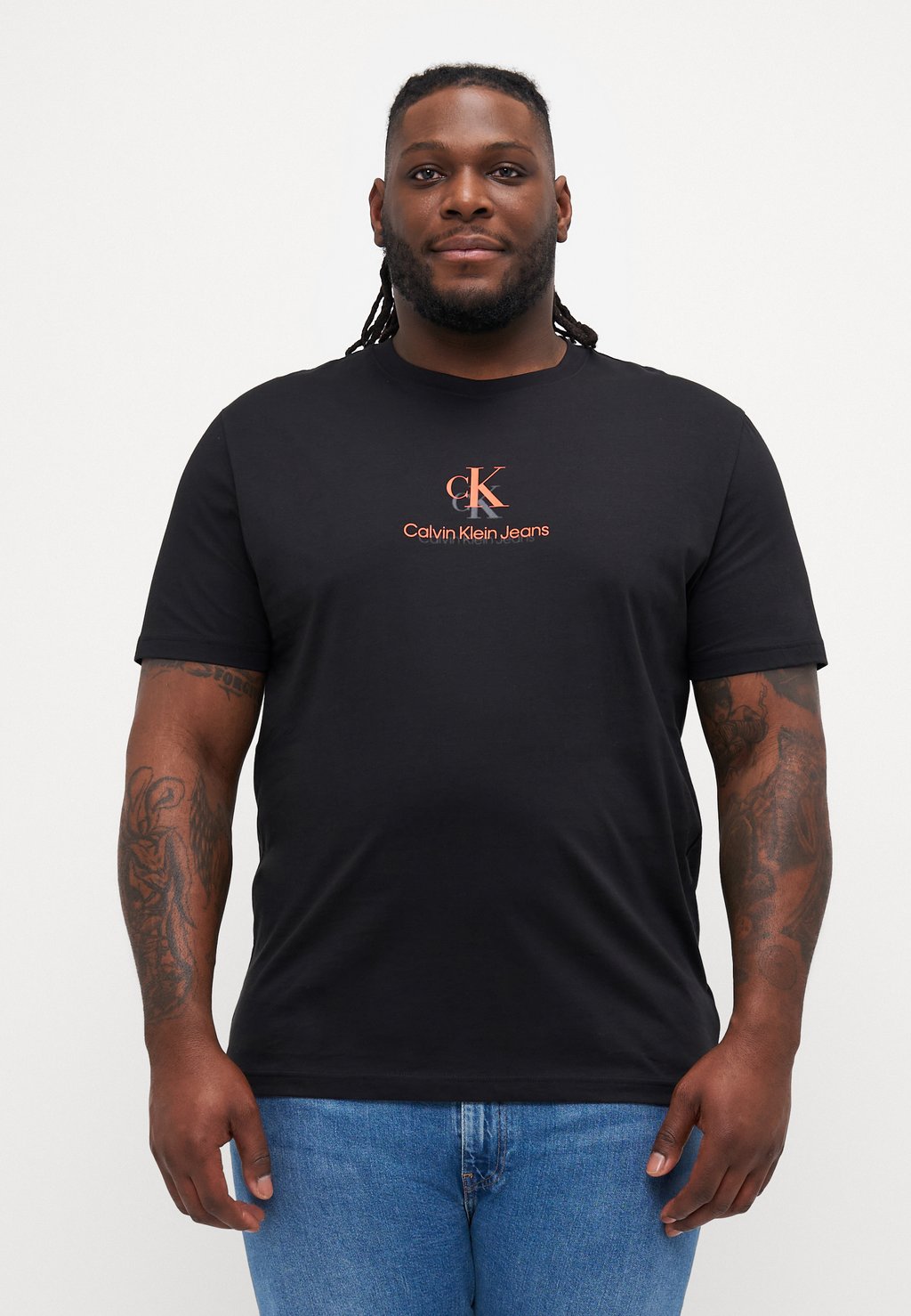 

Футболка с принтом PLUS SHADOW LOGO TEE Calvin Klein Jeans, черный