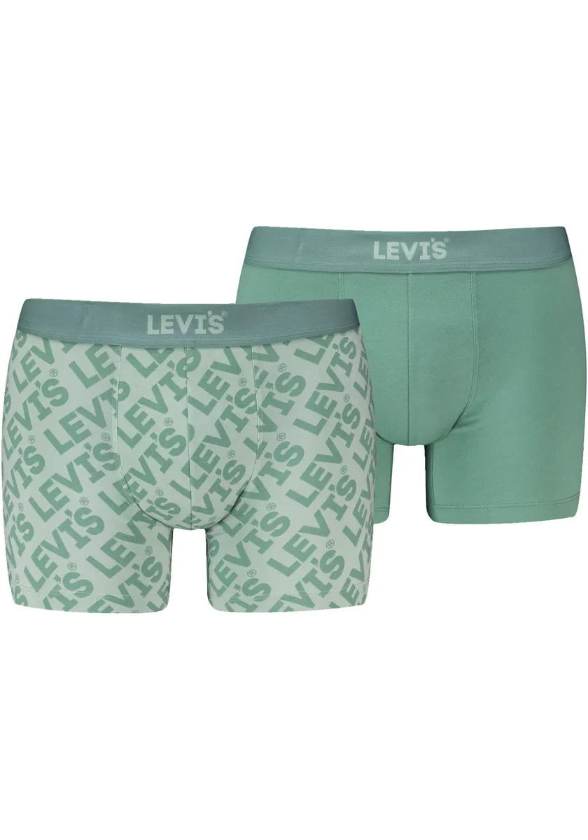 

Боксеры Levi's (2 шт.), с поясом с логотипом, цвет Aqua Foam